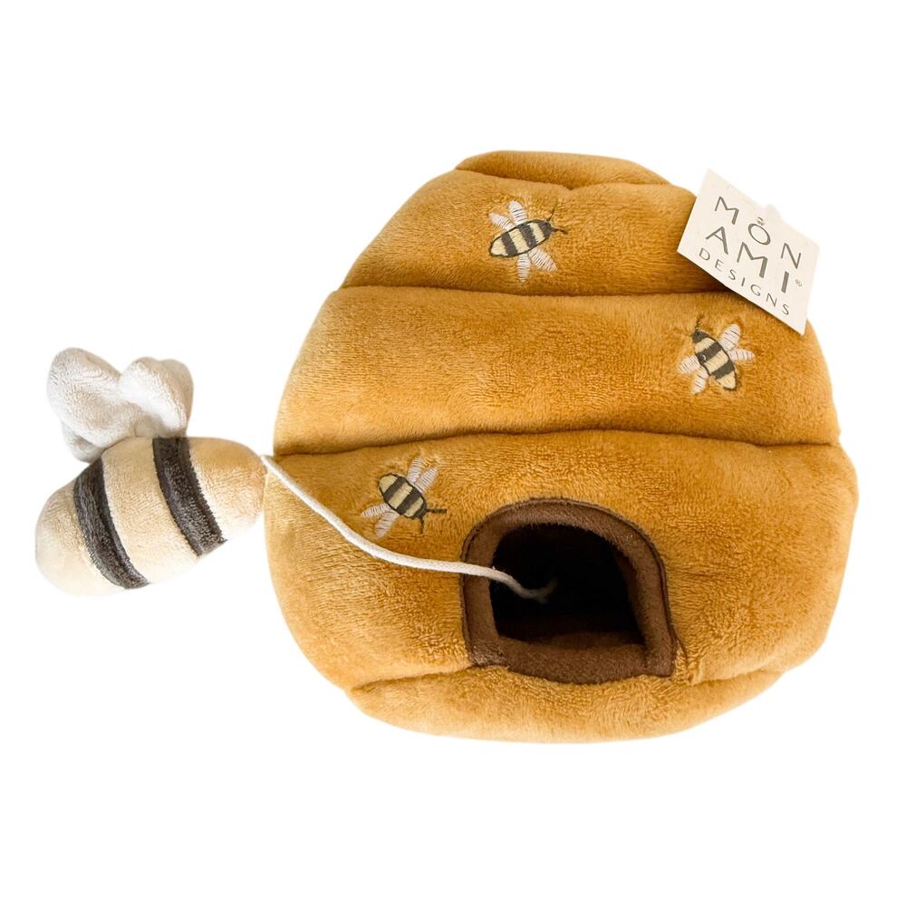 New Mon Ami Bee Hive Activity Toy Plush Gold $42
